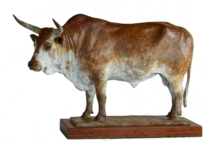 Nguni Bull bronze sculpture